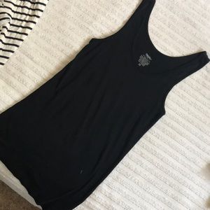 Black tank top